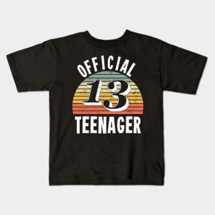 Official Teenager T-Shirt - 13th Birthday Tee for Boys Girls Kids T-Shirt